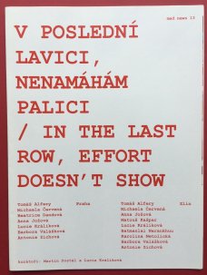 V poslední lavici, nenamáhám palici