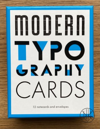 Modern Typography Notecards