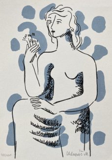 Miloslav Chlupáč: Sedící dívka