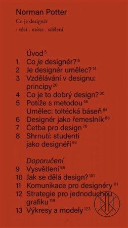 Co je designér: věci, místa, sdělení