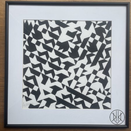Zdeněk Sýkora: Černo-bílá struktura — detail