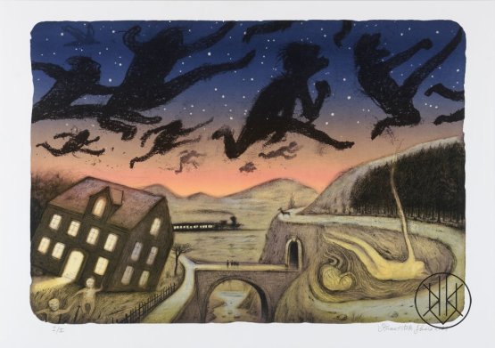 František Skála: lithograph from the album Kafka 100