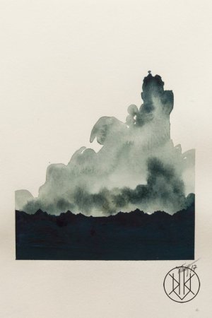 Barbora Tauerová: Bez názvu, akvarel, 2017