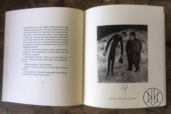 Franz Kafka , Popis Jednoho zápasu  - ilustrations Jaroslav Róna