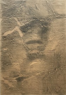 Václav Tikal: Černý Myslivec, originální frotáž, 1946
