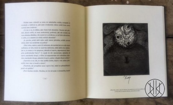 Franz Kafka , Popis jednoho zápasu (bibliofilské vydání)  - ilustrace Jaroslav Róna