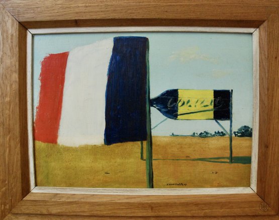 Kamil Lhoták: French Flag and a Bottle