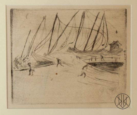 Emil Orlik - Tidal Wave in the Harbour