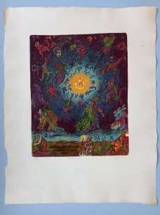 The Star of Betlehem, 12-colour woodcut