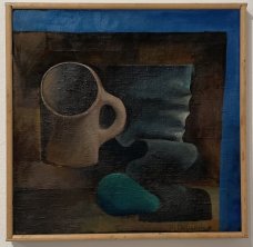 Miloslav Chlupáč: Malé zátiší se zelenou draperií