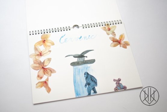calendar - Anička and the plane