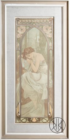 Alfons Mucha - Denní doby - Odpočinek noci (1899)
