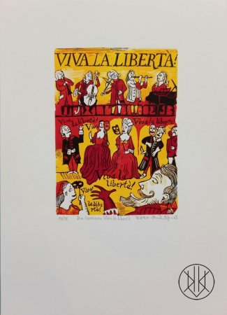 Dřevoryt Don Giovanni: Viva la libertà