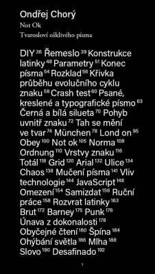 Ondřej Chorý: Not Ok