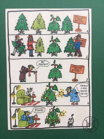 Christmas postcard