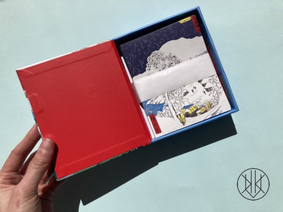 Hiroshige - krabička s přáními a motivy ročních období