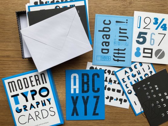 Modern Typography Notecards