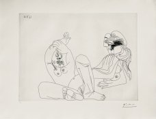 Pablo Picasso, Deux femmes, une en raccourci et une repliée