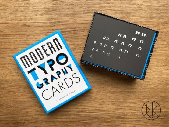 Modern Typography Notecards