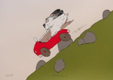 Jiří Šalamoun: Maxipes Fík in a Red Car