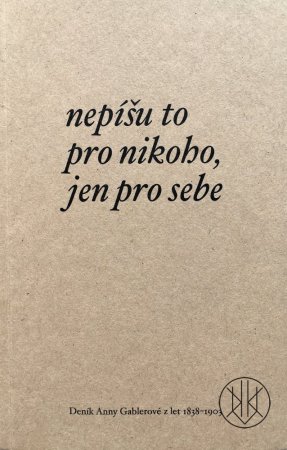 Nepíšu to pro nikoho, jen pro sebe