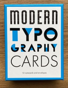 Modern Typography Notecards